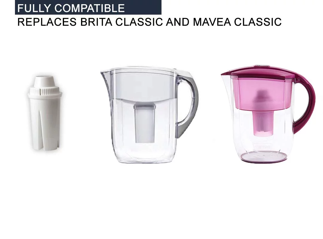 (12) GoldTone Replacement Charcoal Water Pitcher Filter for All Brita and Mavea Classic Filters, Replaces Standard Models, 12 Pack