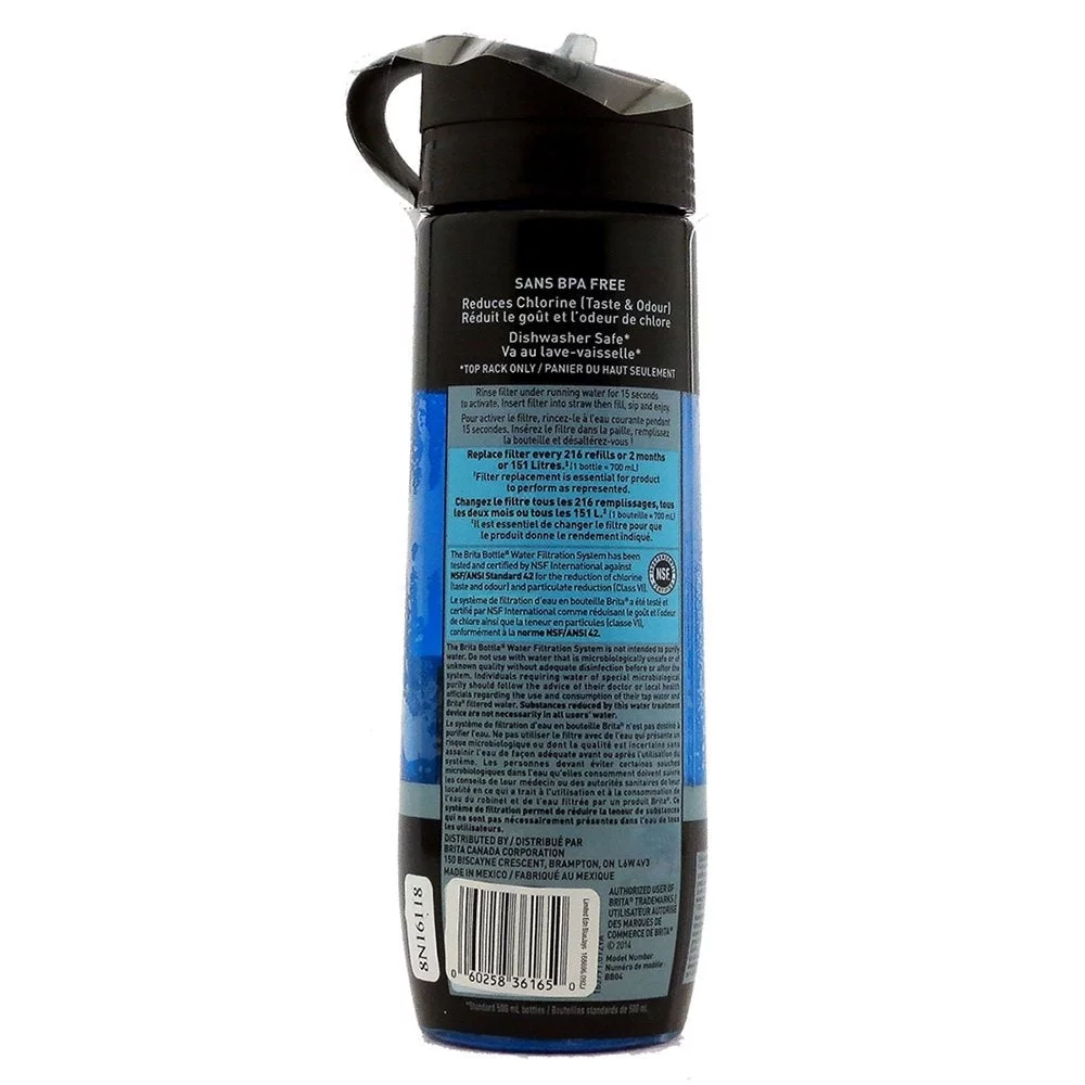 Brita Hard Sided Bottle a Print Blue Jays (Pack of 3)