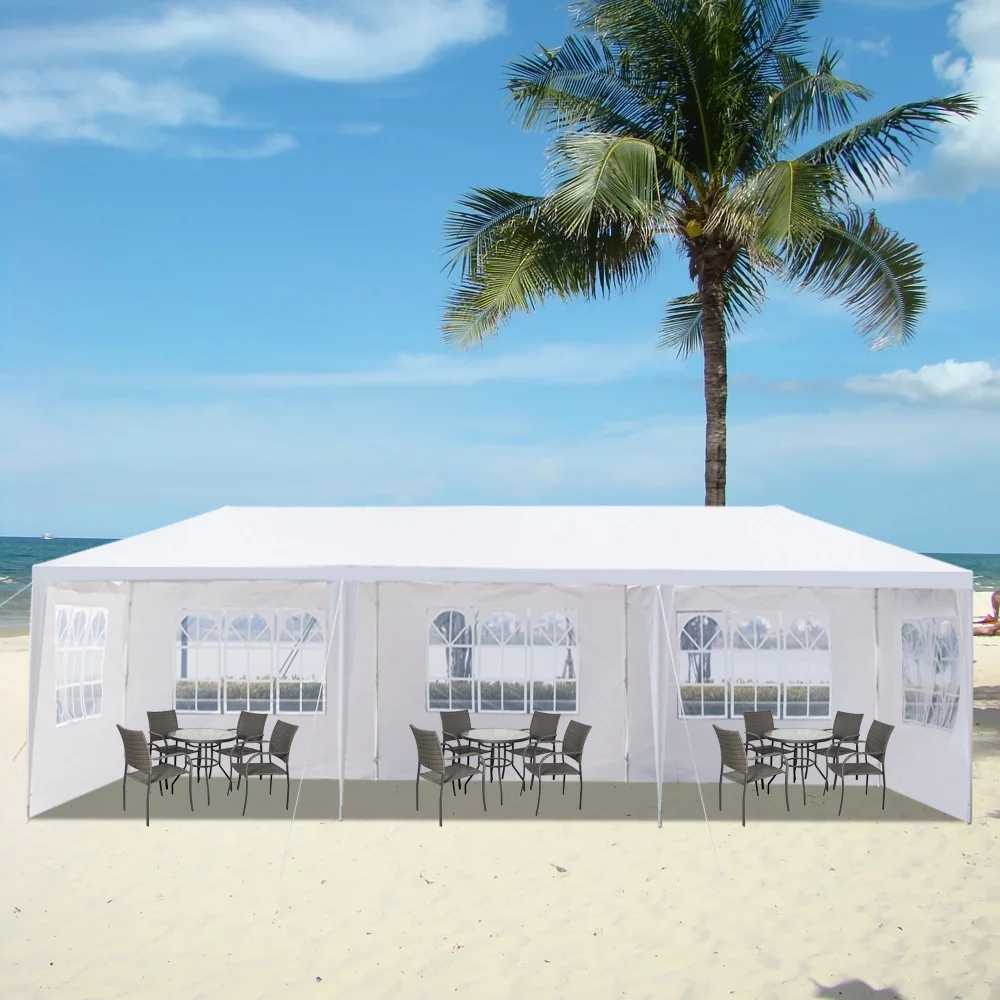 Winado 10' x 30' Canopy Tent Wedding Canopy Tent Pavilion w/ 5 Side Walls