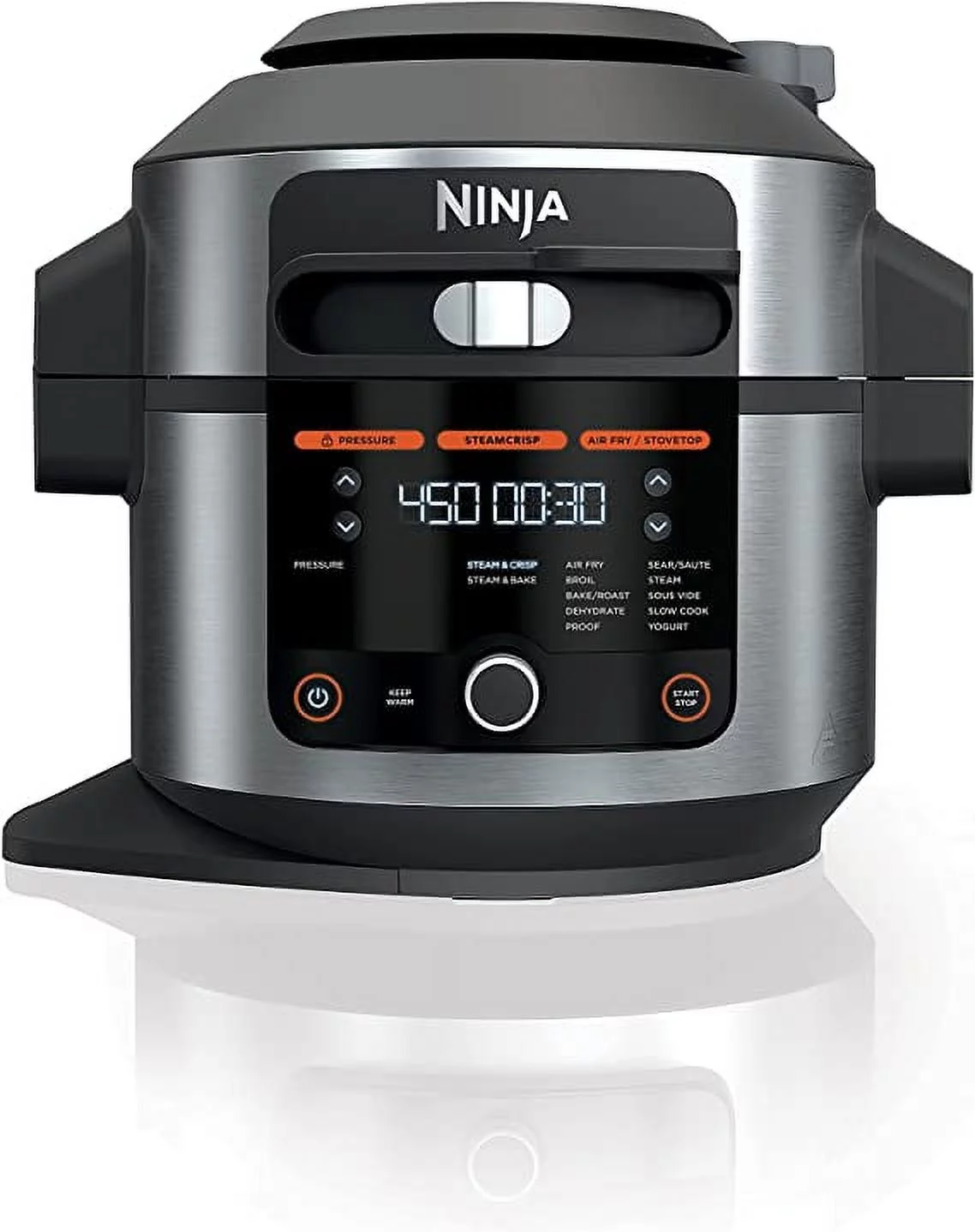 Pre-Owned Ninja Foodi 14-in-1 6.5 QT Pressure Cooker Steam Fryer Smart Lid OL501 - Black (Fair)