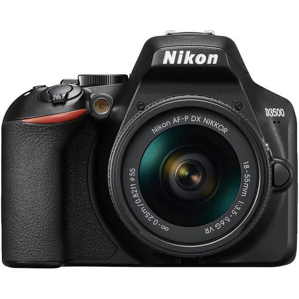 Nikon D3500 DSLR Camera with 18-55mm lens+Buzz-Photo accessories With 32GB memory Card