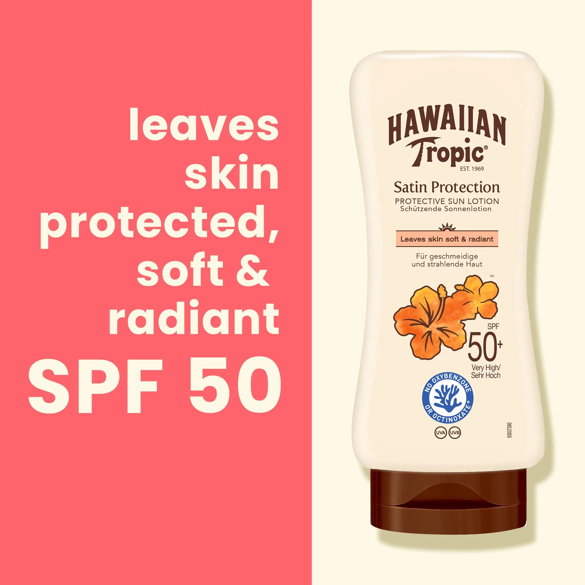 Hawaiian Tropic 180 Ml Spf 50 Satin Protection Sun Lotion By Hawaiian Tropic
