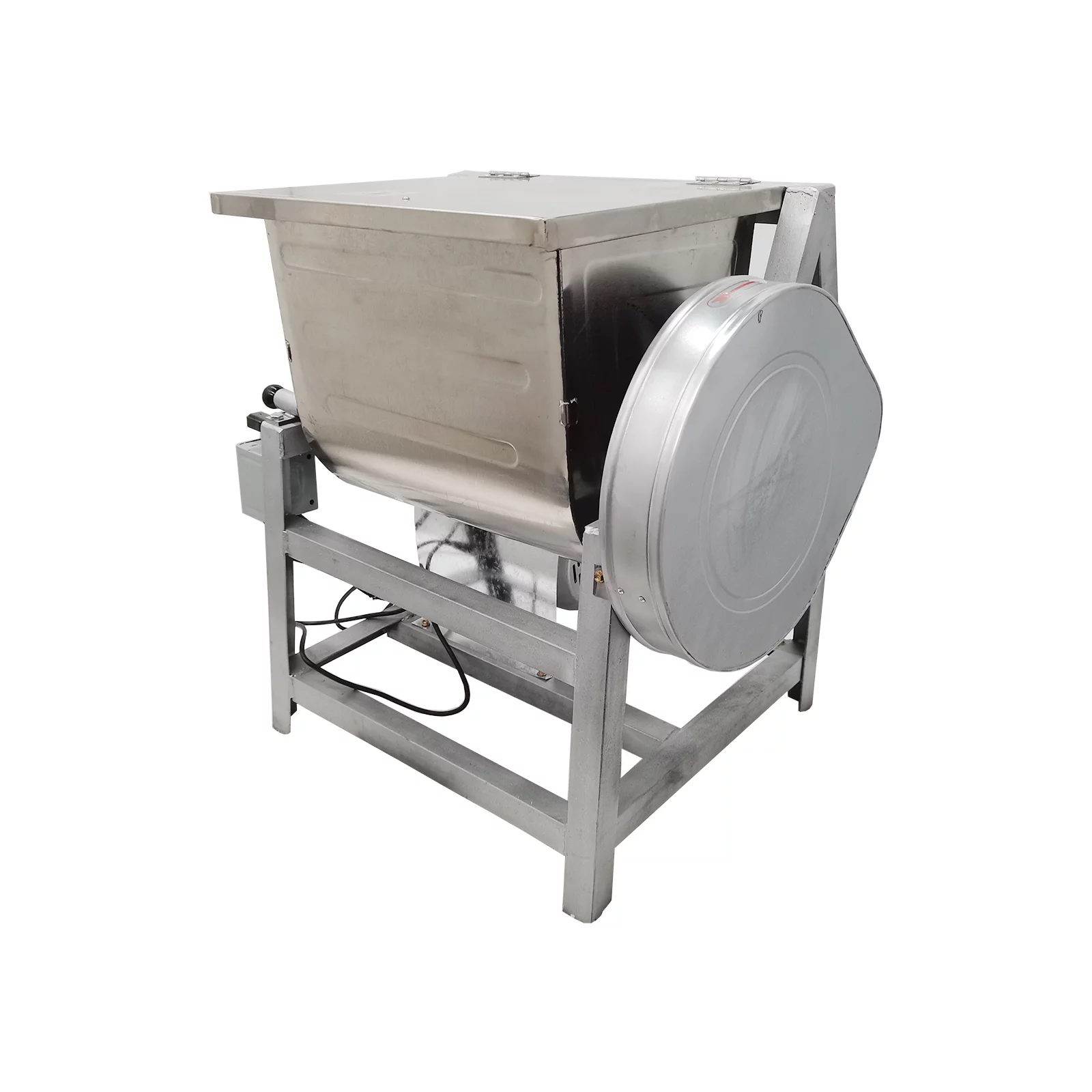 INTSUPERMAI Automatic Bakery Dough Mixer Spiral Dough Kneading Machine Silver 30Qt