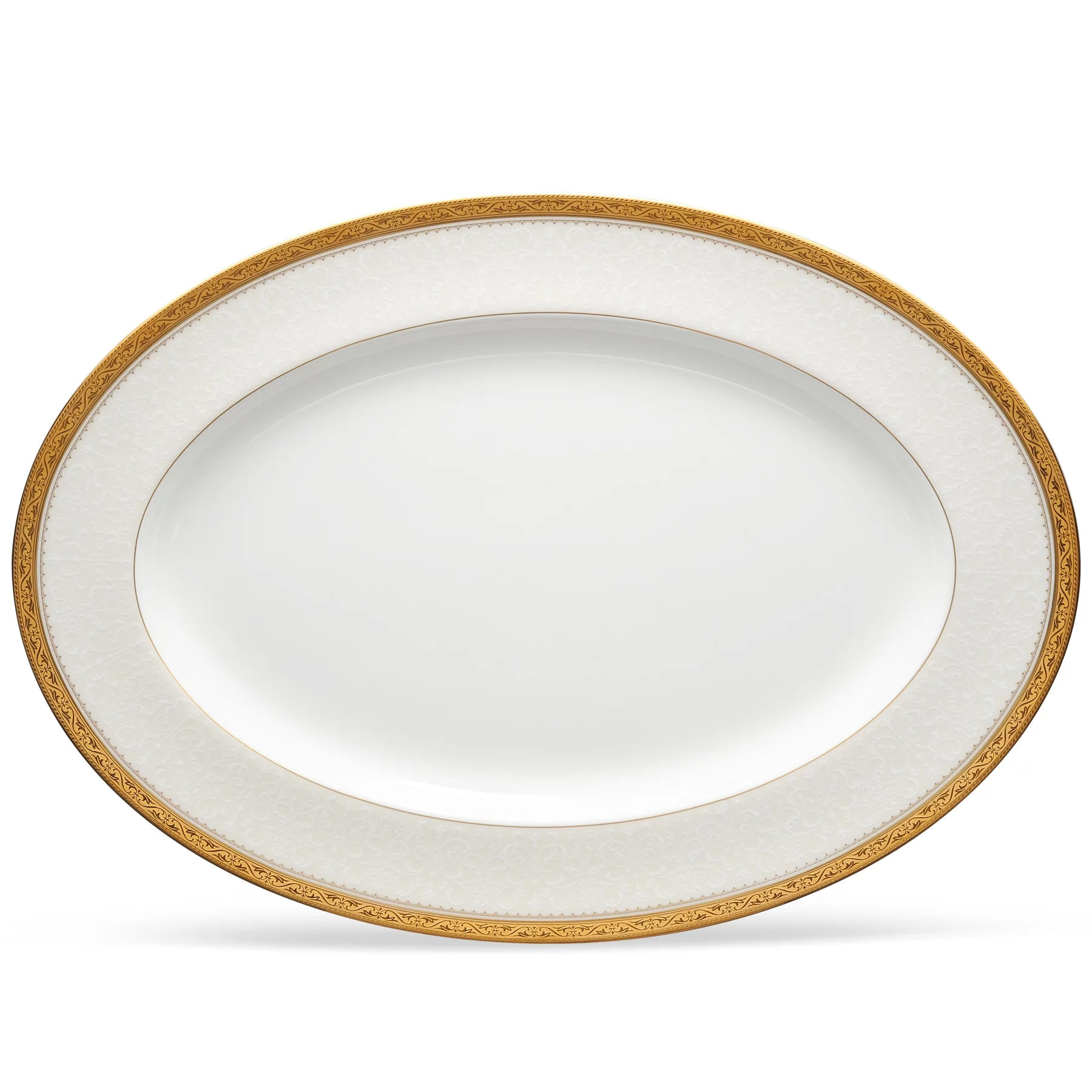 Noritake Odessa Gold Large Oval Platter