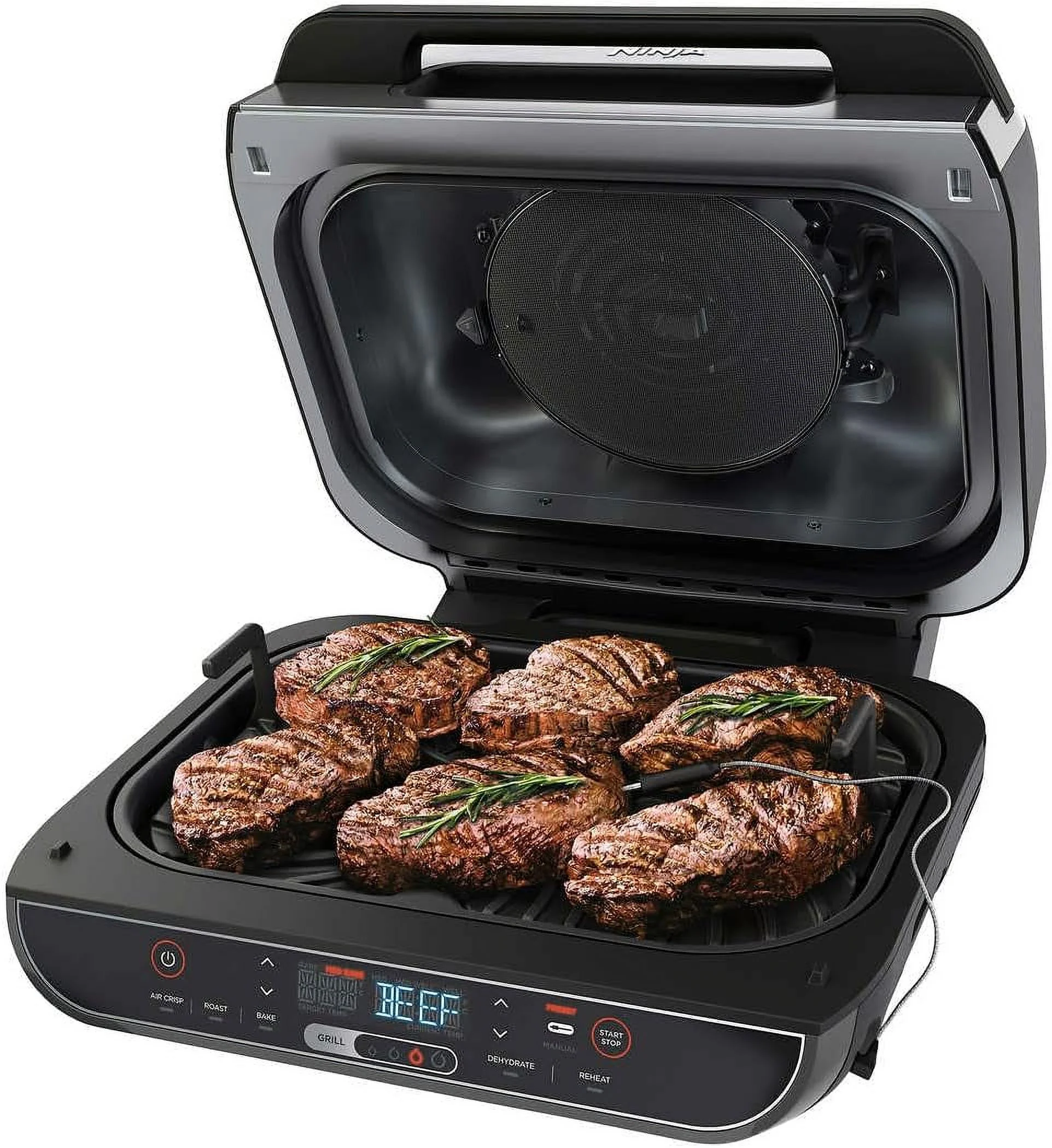 Open Box Ninja BG550CO Foodi Smart XL 6-in-1 Indoor Grill - Black