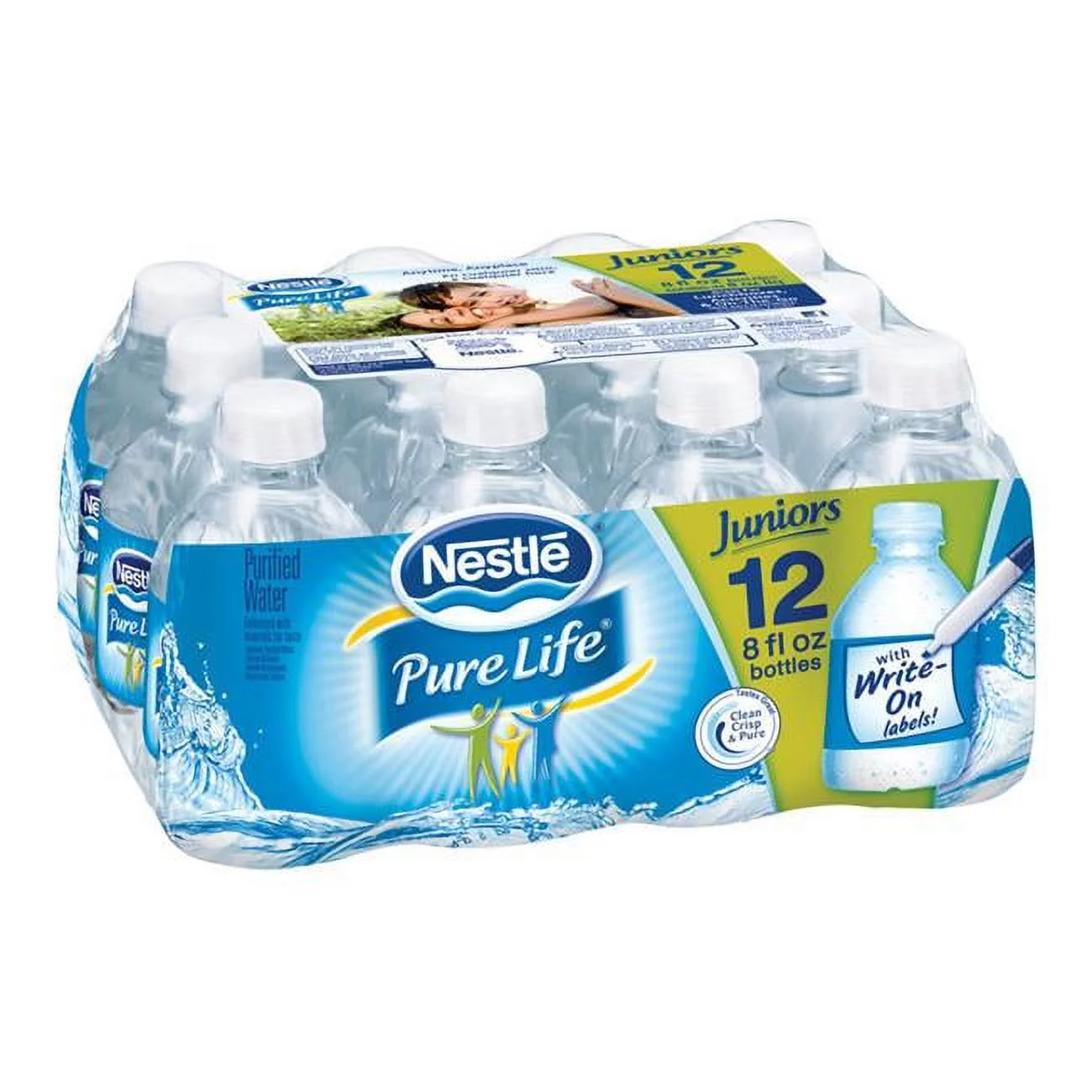 Nestle 8 oz Pure Life Bottled Water, 12 Per Pack - Pack of 2