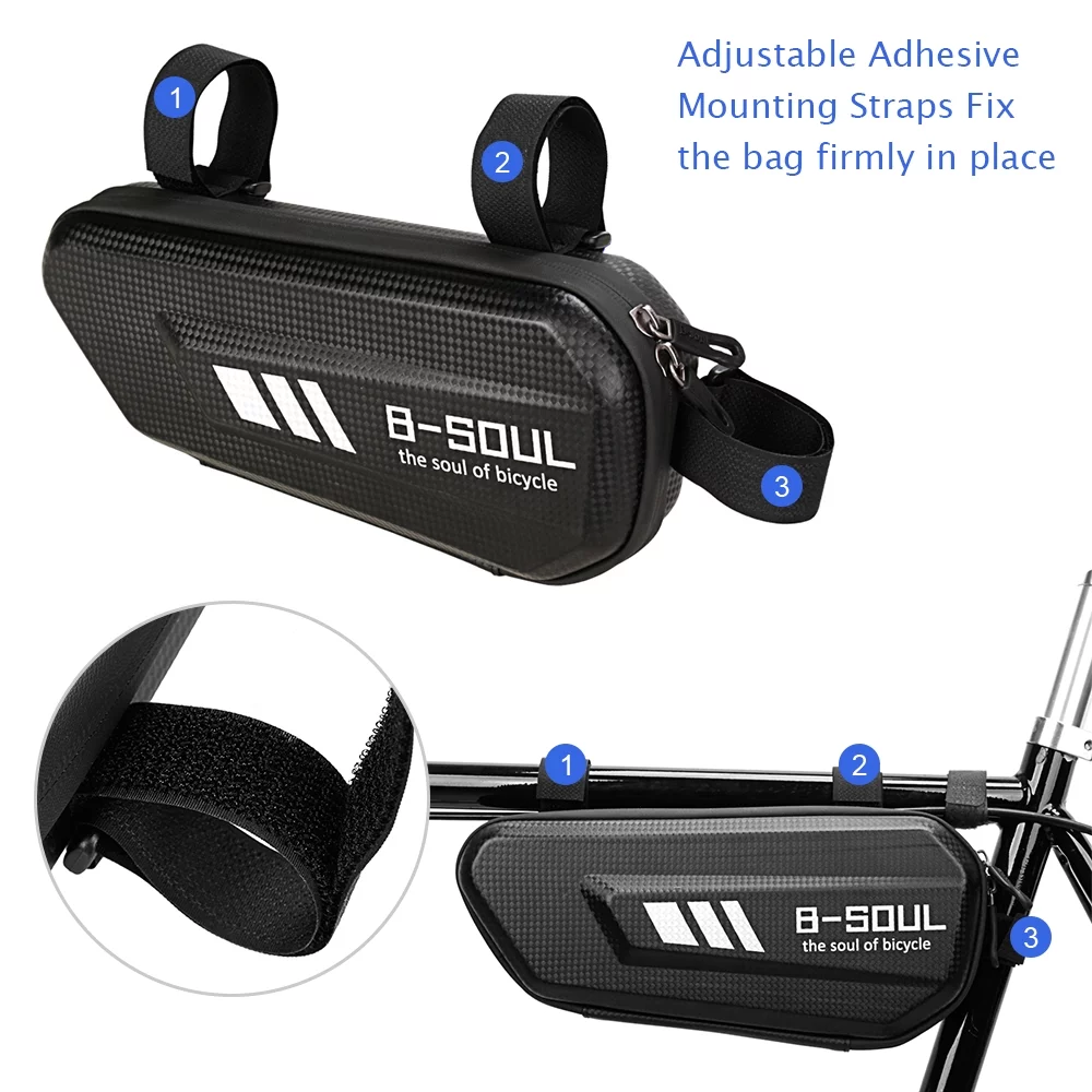 B-SOUL Bike Pannier,Tube Frame Mtb Bike Shell Tube Mtb Road Pouch Frame Mtb Road Shell Tube Frame Waterproof Bike Ajcoflt
