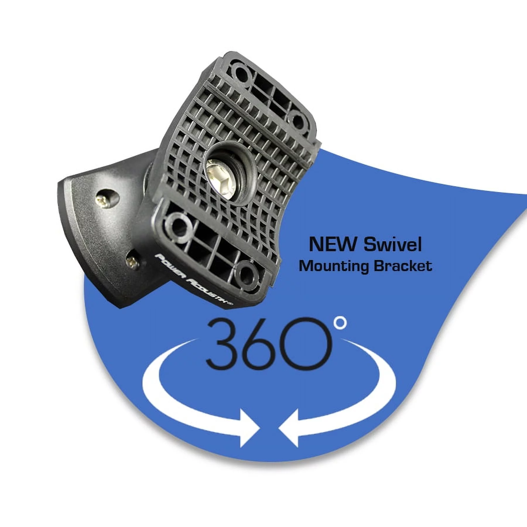 Power Acoustik MWT-80BL 8″ Waterproof RGB Lighting Marine Wake Tower Speakers (Pair) – Black