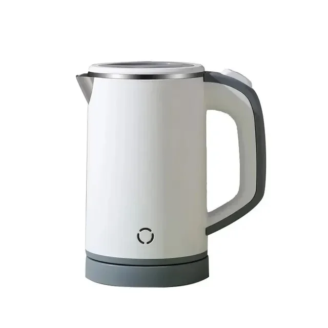 NEW For  Kettle Insulated 800ml 600W 220V EU Plug Double Layer Stainless Steel Fast Water Boiler Cordless for Travel