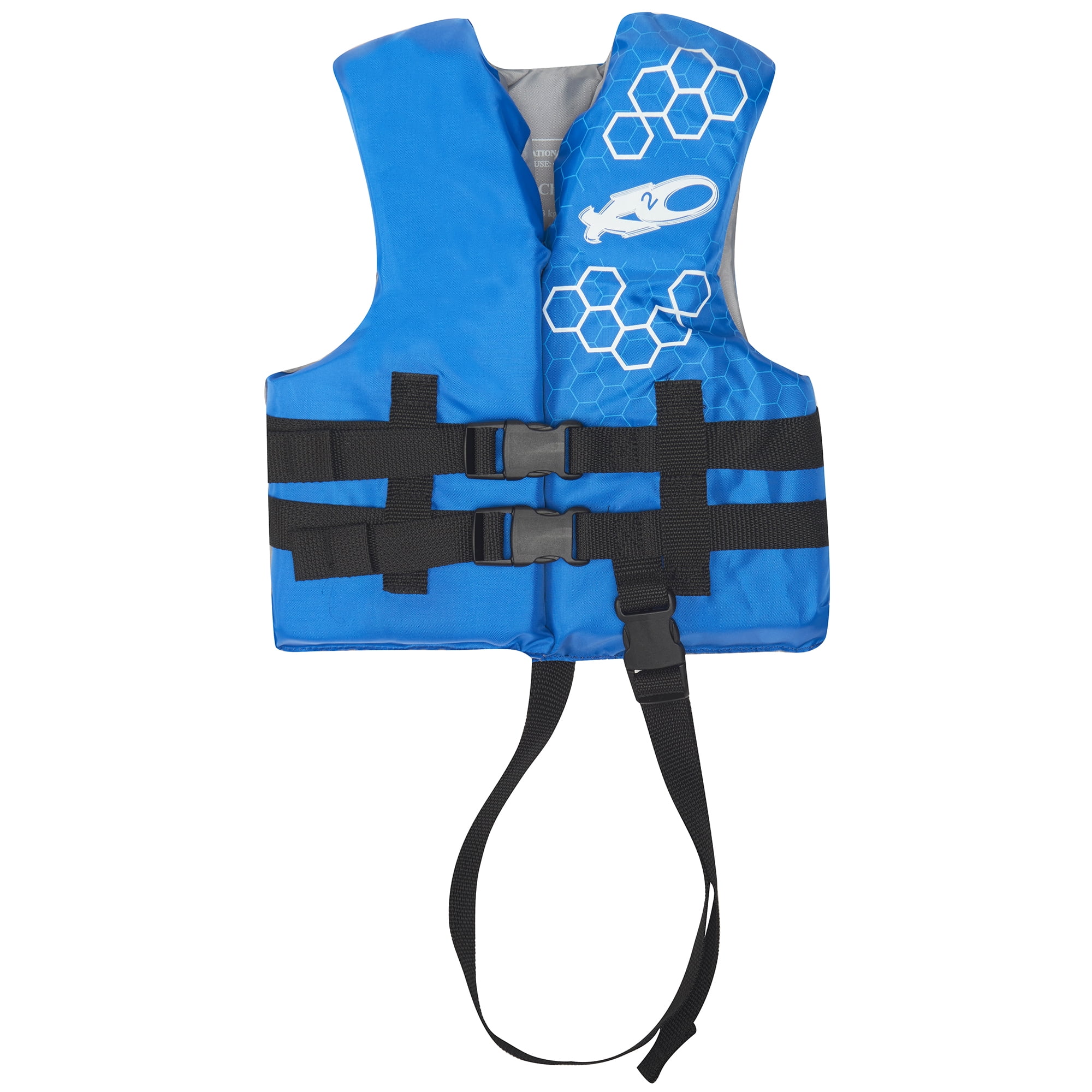 X2O Universal Open-Sided Blue Life Jacket, Children 30-50 lbs, Blue