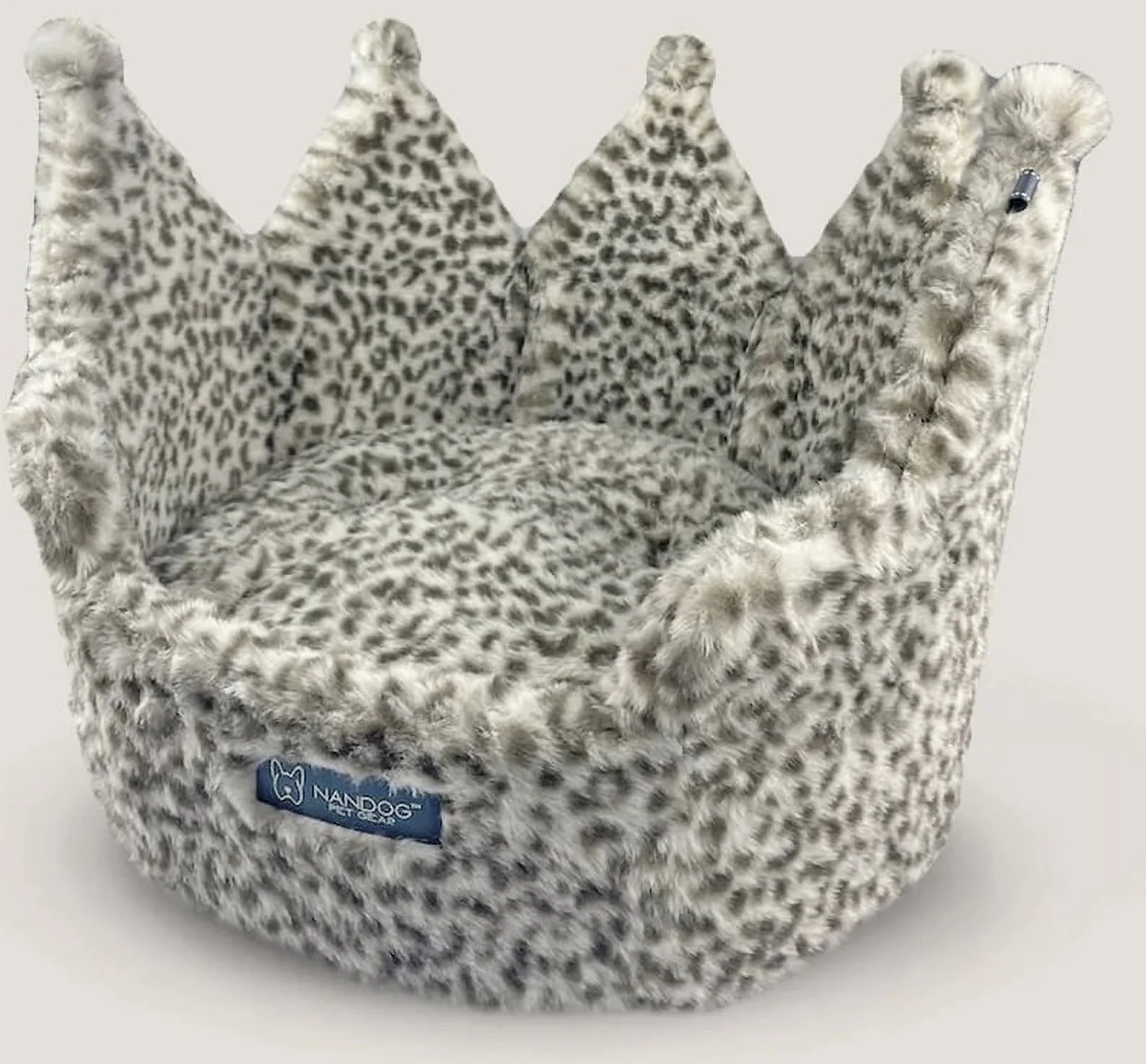 Nandog Pet Gear Large Pillow Pet Bed with Removable & Washable Cover for Dogs (Ivory, Cloud)