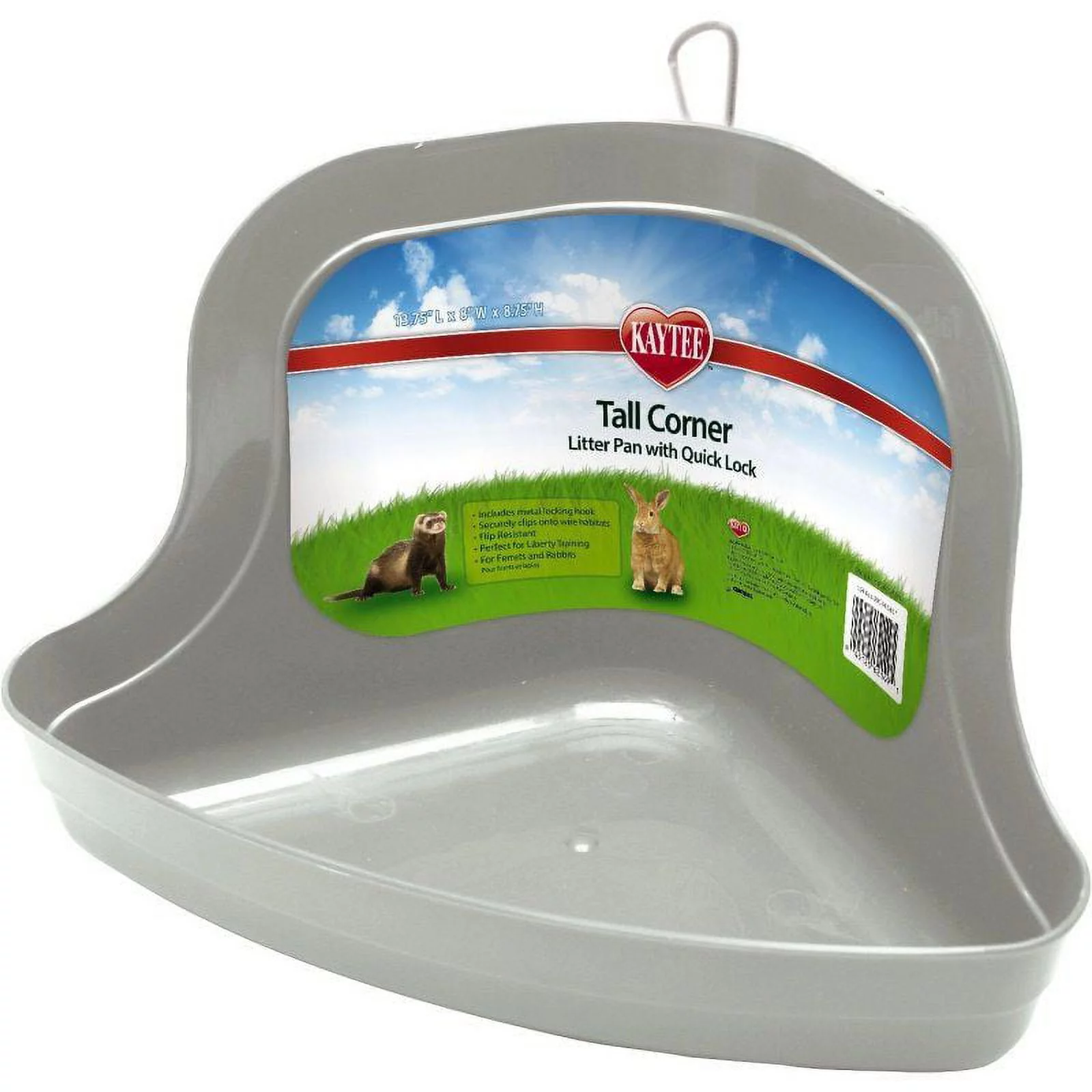 Kaytee Hi Corner Litter Pan [Small Pet, Litter Pans] Tall (13.75