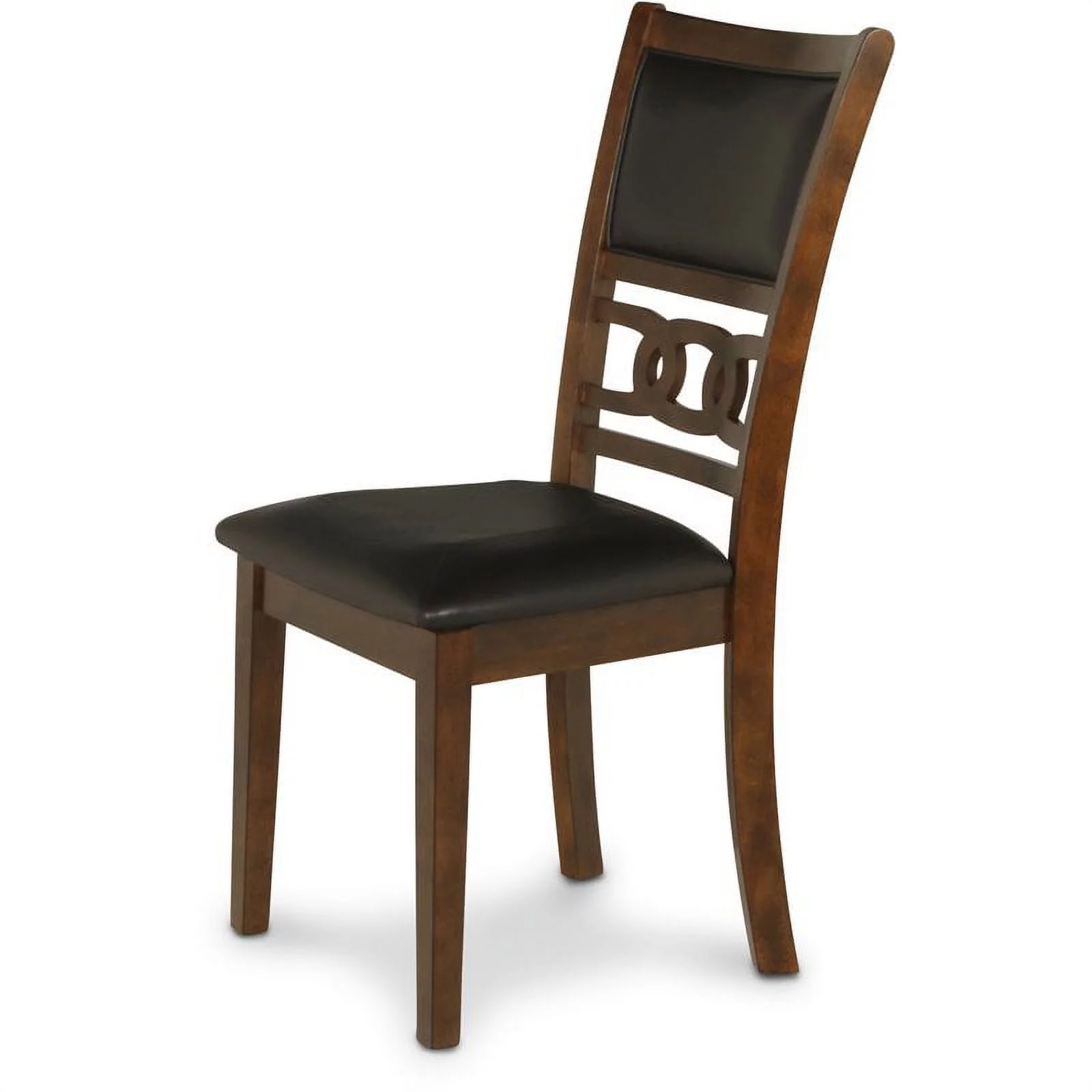 New Classic Furniture Gia Solid Wood 5-Piece Round Dining Set in Brown