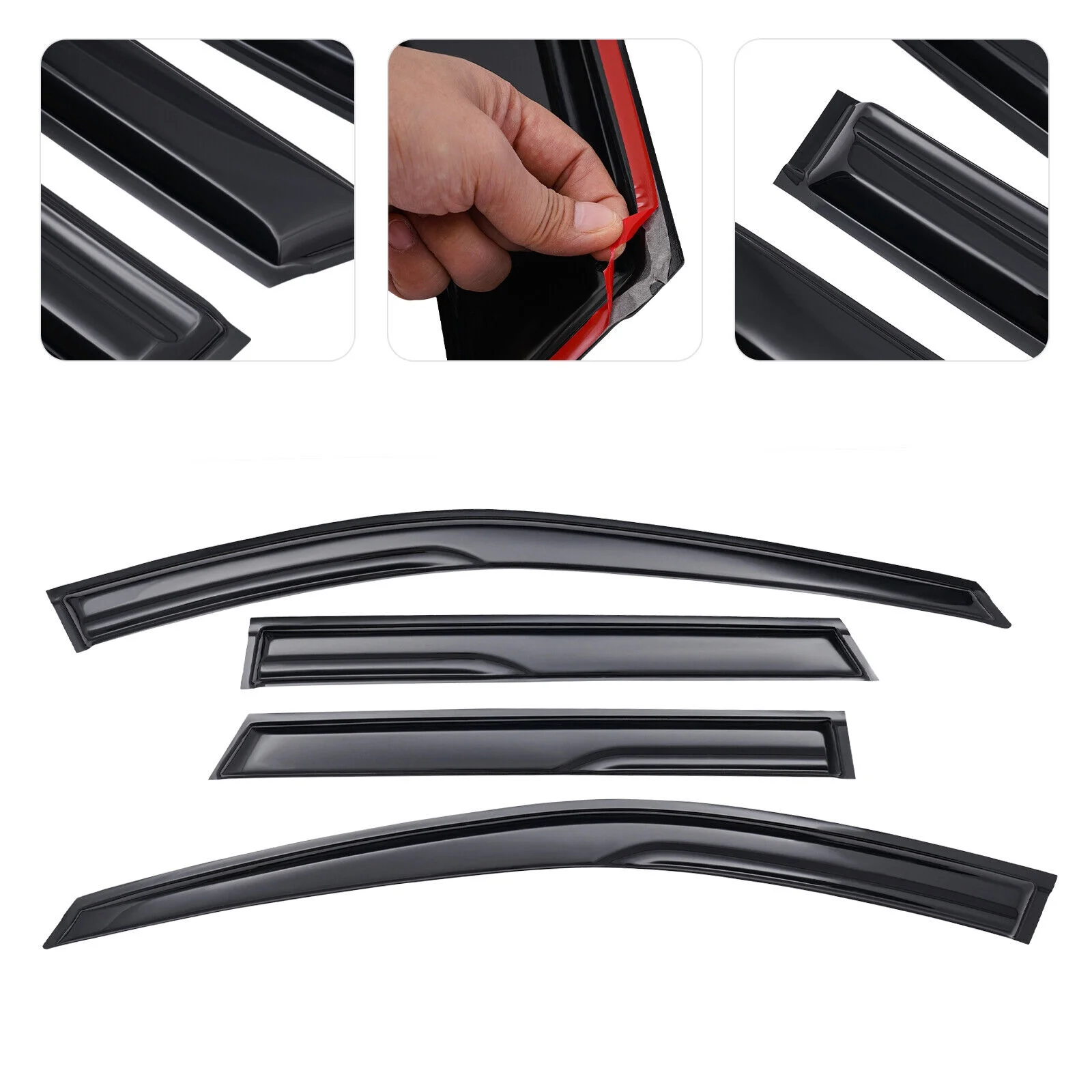 4pcs Window Guards Vent Visor Sun Rain Shade for 2015-2019 Subaru Outback