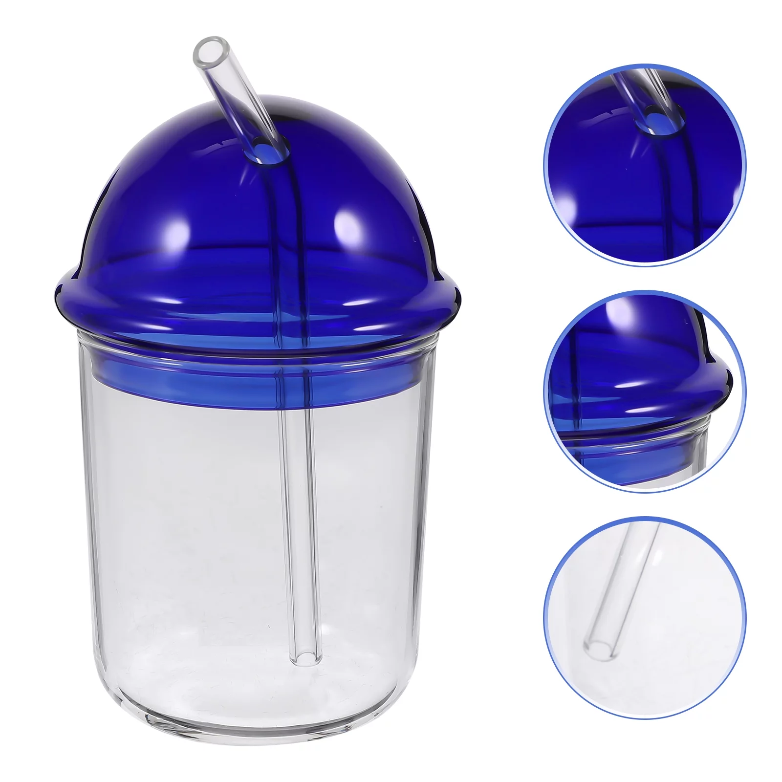 1 Set of Transparent Water Drinking Bottle Reusable Water Cup Juice Beverage Water Cup