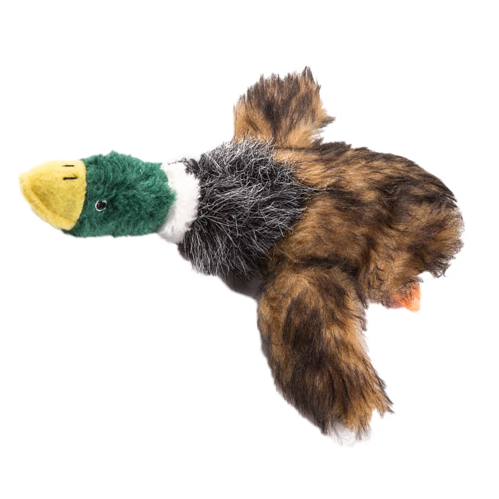 Toy Dog Toys  Plush Dogs Squeaky Stuffed Chew Pet Puppy Tough Large Wild Animals Chewing Squeaker Mallard Cat