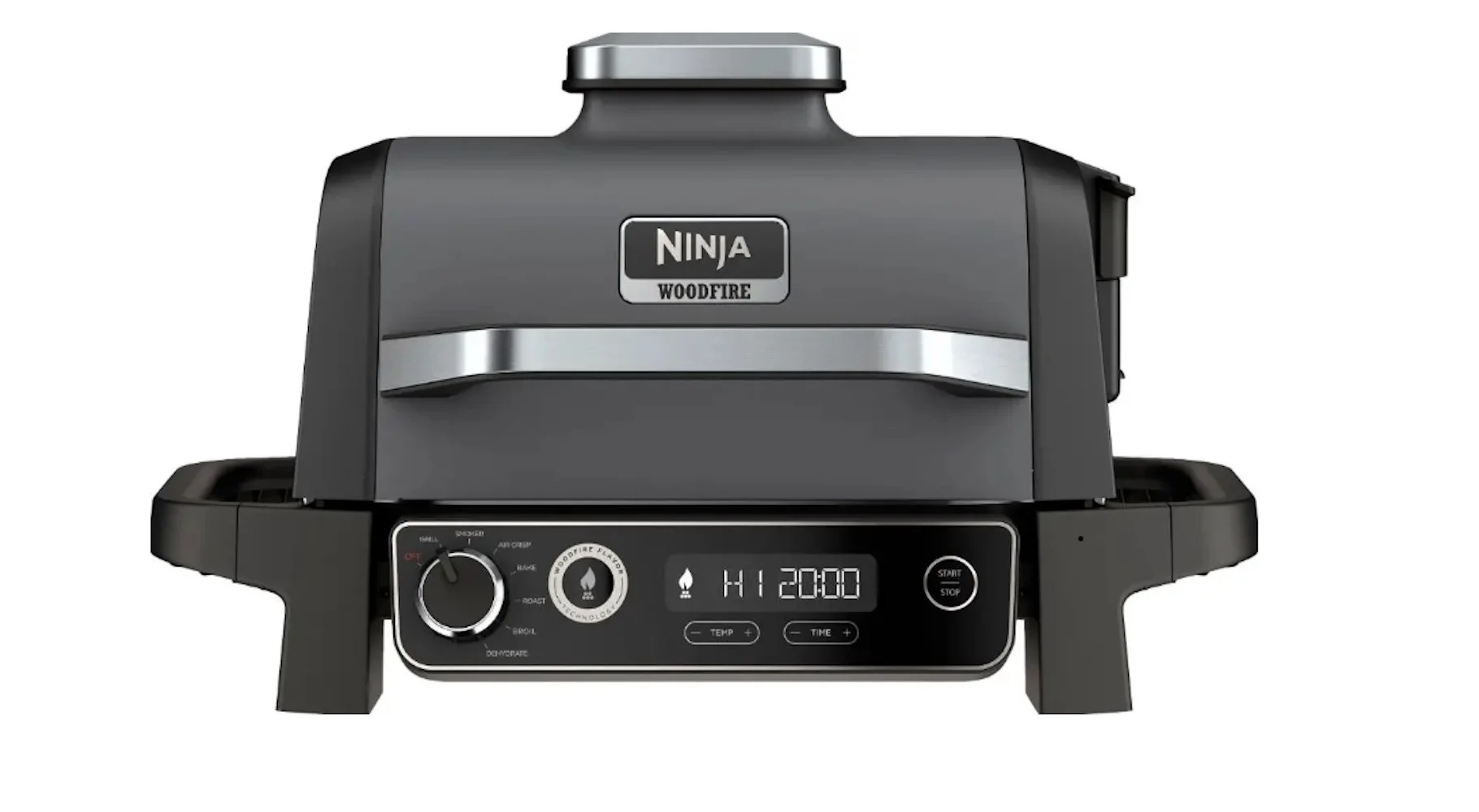 Ninja Woodfire 7-in-1 Outdoor Grill and Smoker 1760-Watt Grey Electric Grill OG701LW [New Open Box]