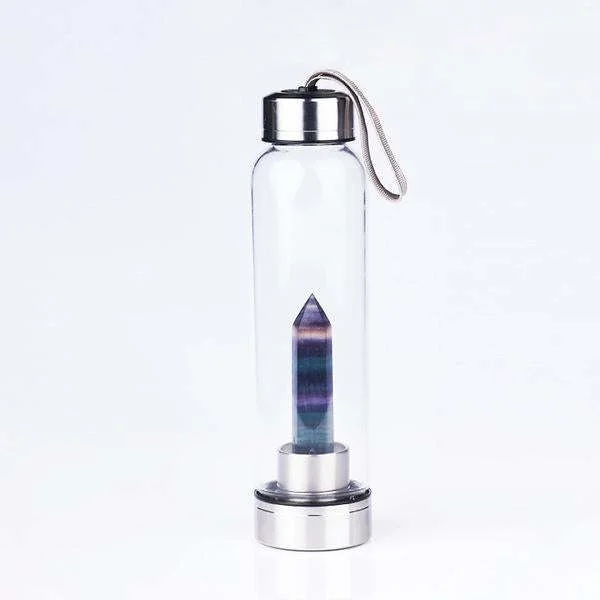 Crystal Infused Water Bottle - Single - Harness Crystal Energy