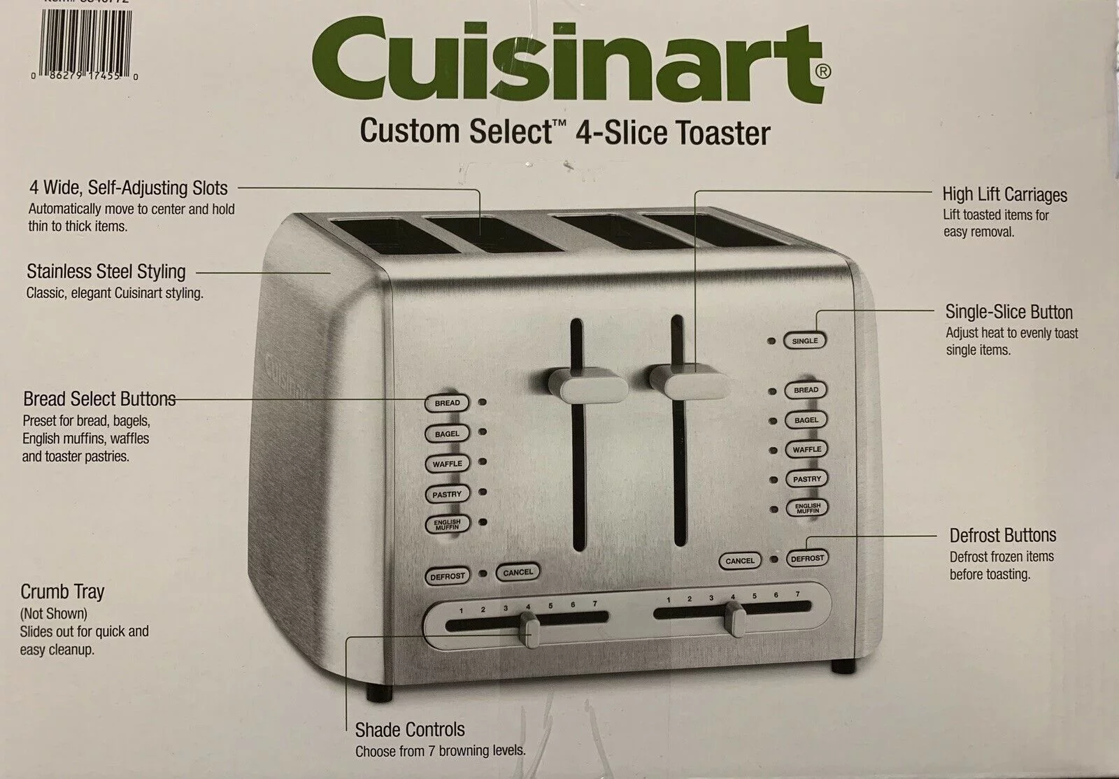 Cuisinart 4-Slice Custom Select Toaster