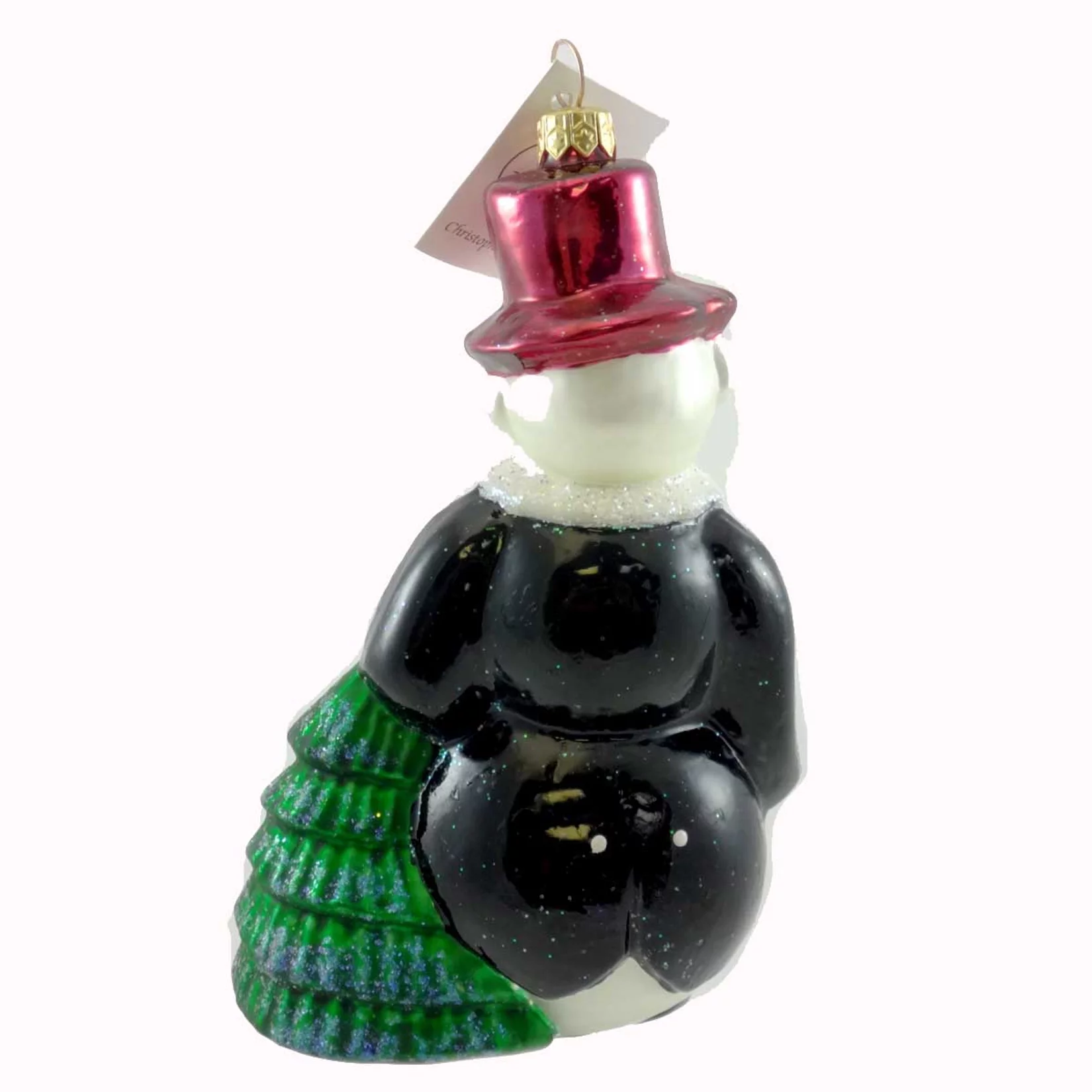 Christopher Radko SNOWGENT Glass Ornament Snowman Tux Christmas