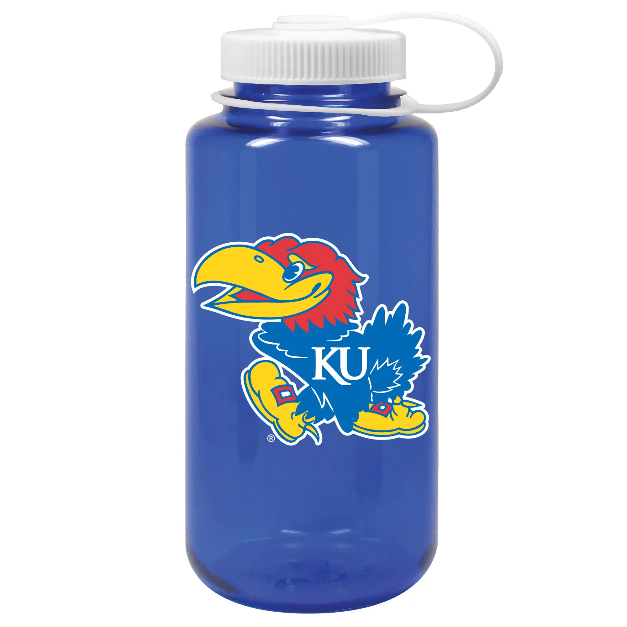 Royal Kansas Jayhawks 32oz. Nalgene Sustainable Wide Mouth Water Bottle