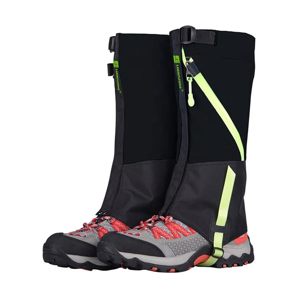 Enjoy Snowy Excursions with Luckstone Winter Hiking Gaiters, Dual Layer Breathable Skiing Foot Warmer