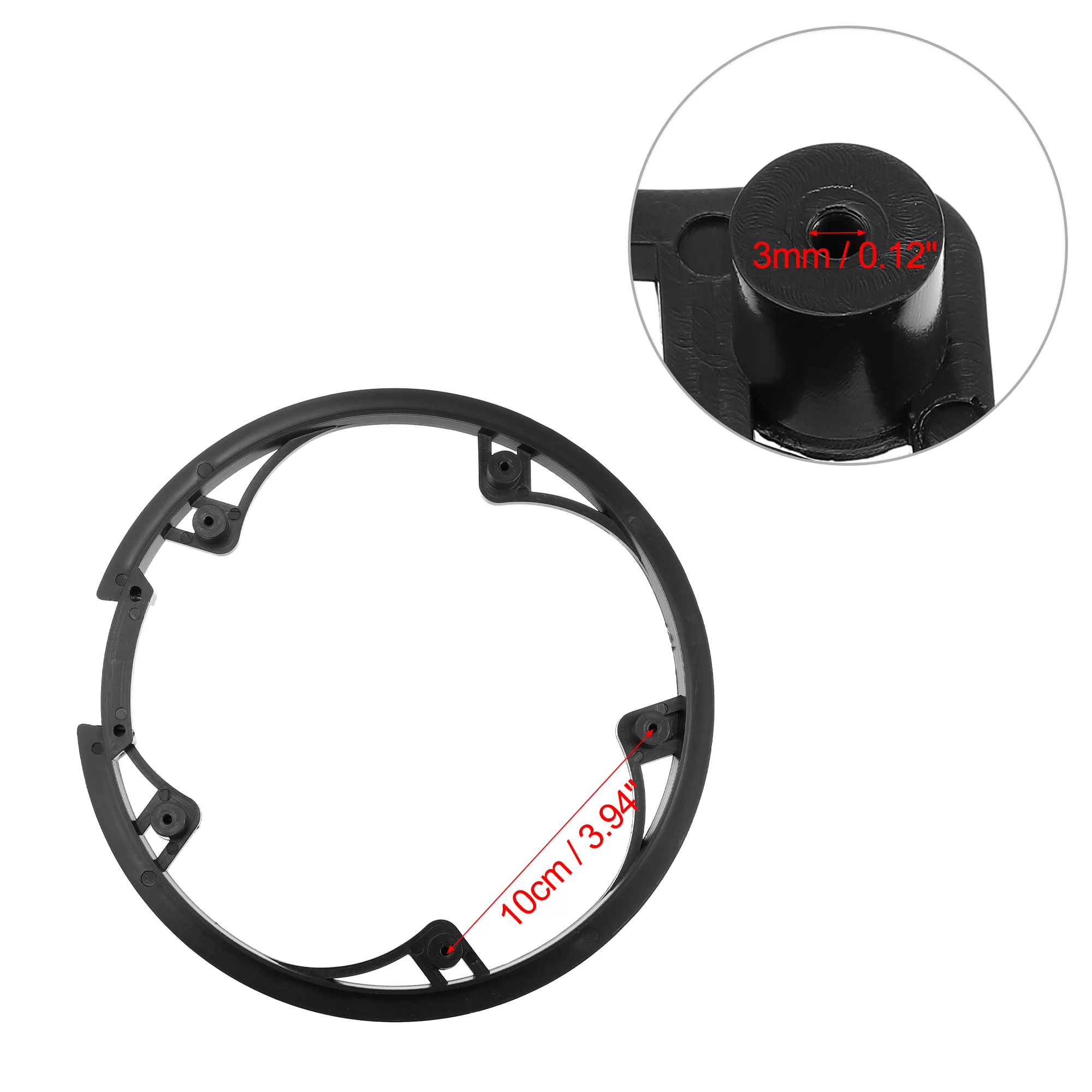 Unique Bargains 2 Pcs 48 Teeth 10cm 5 Holes Bicycle Bike Crankset Chain Wheel Cover Protection Chain Wheel Protective Cover Black