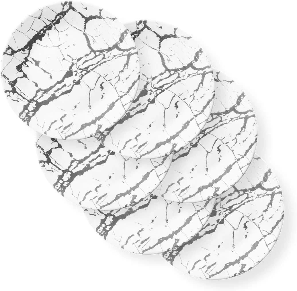 Boutique Appetizer Plate Stone 6.75In (17Cm) 6 Pack