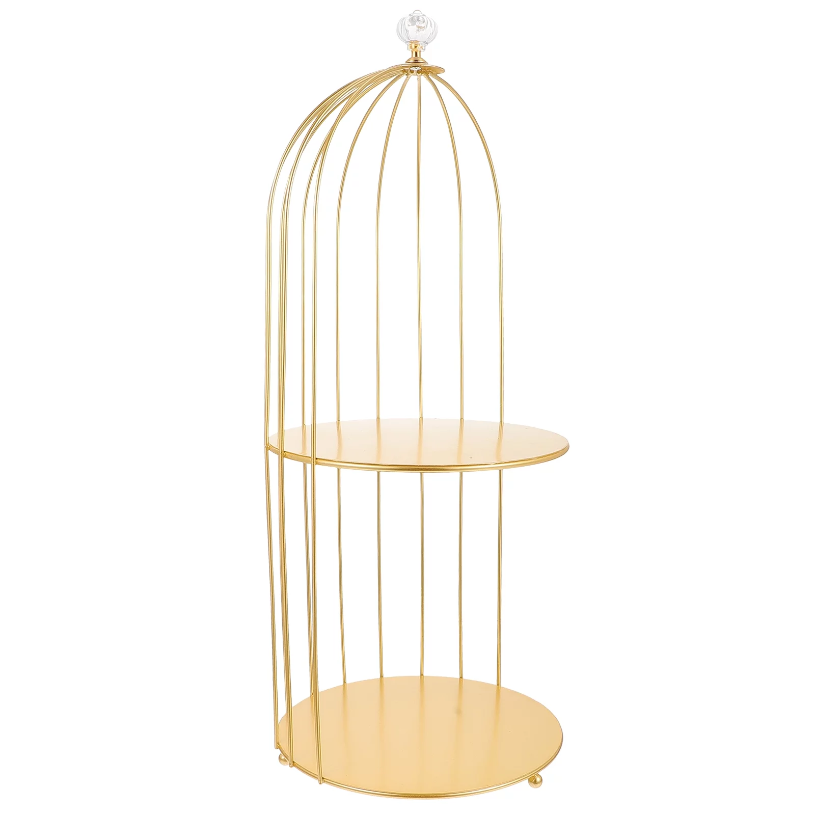 Bathroom Cosmetic Stand Makeup Display Stand Birdcage Rack Stand Cupcake Holder