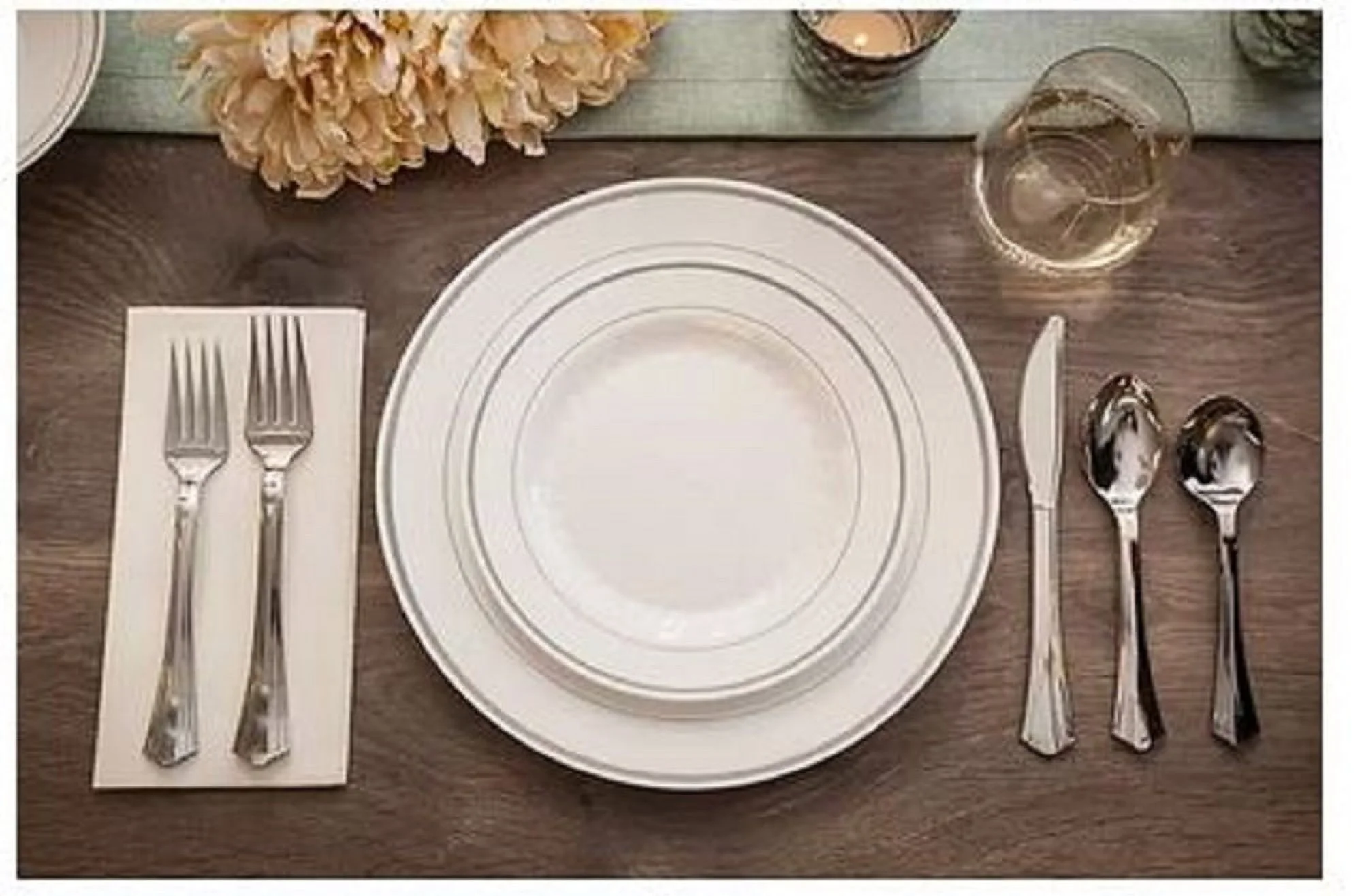 Member S Mark Premium Silver- Look Cutlery Combo (180 Ct.) Wholesale, Cheap, Discount, Bulk (1 - Pack)