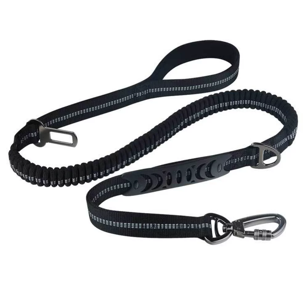 Dog Leash, 4.4ft Tall Heavy Duty Dog Leash with Comfortable Padded Handle and Car Harness Buckle for Medium and Small Dogs