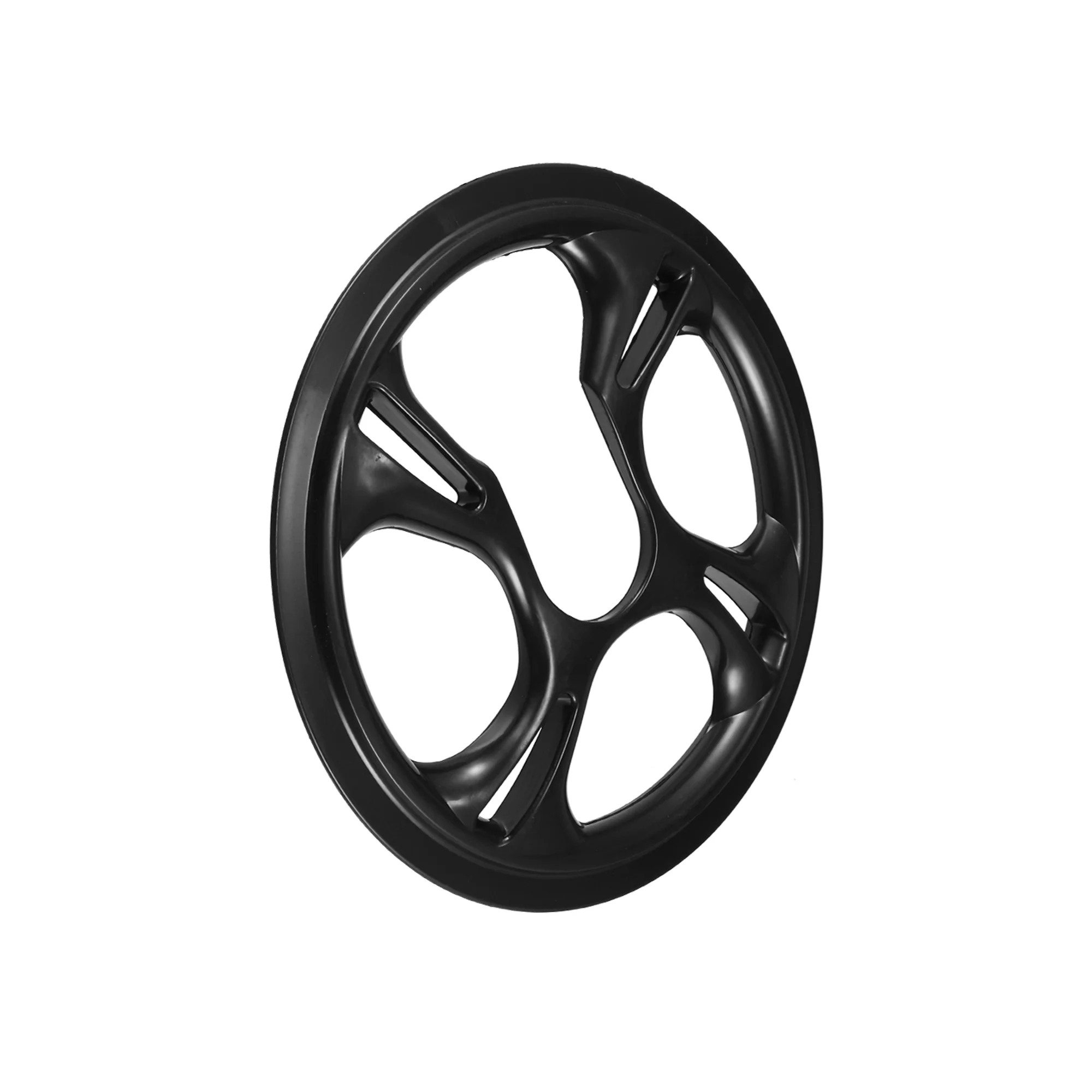 Unique Bargains 2 Pcs 48 Teeth 12cm 4 Holes Bicycle Bike Crankset Chain Wheel Cover Protection Chain Wheel Protective Cover Black