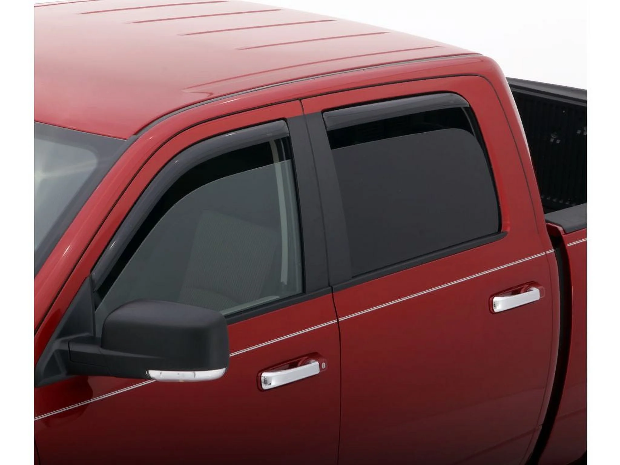 AVS 05-18 Nissan Navara King Cab Ventvisor In-Channel Front  Rear Window Deflectors 4pc - Smoke
