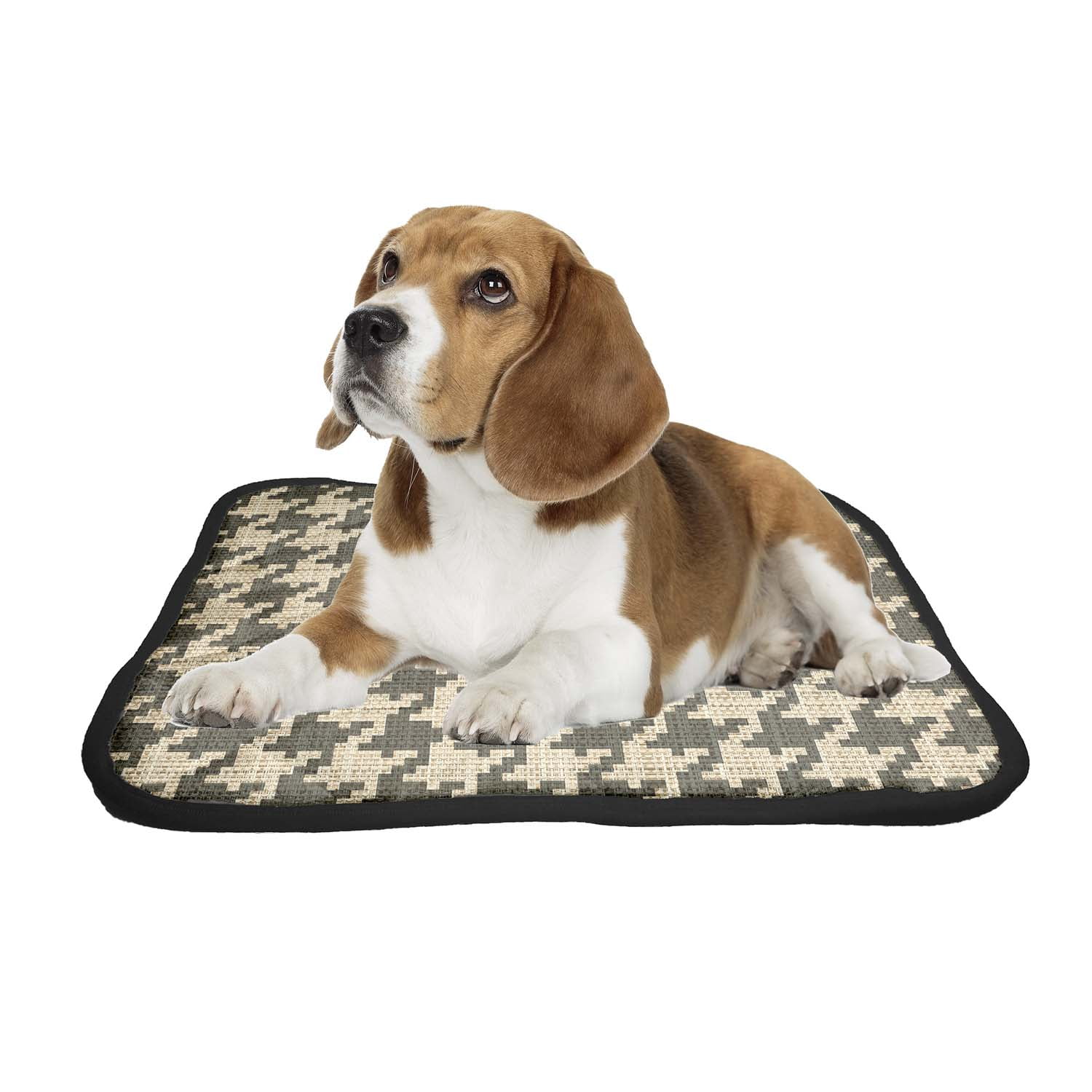 PKQWTM Abstract classic hounds tooth check Pet Dog Cat Bed Pee Pads Mat Cushion Potty Dogs Blankets Crate Bed Kennel 36x48 inch