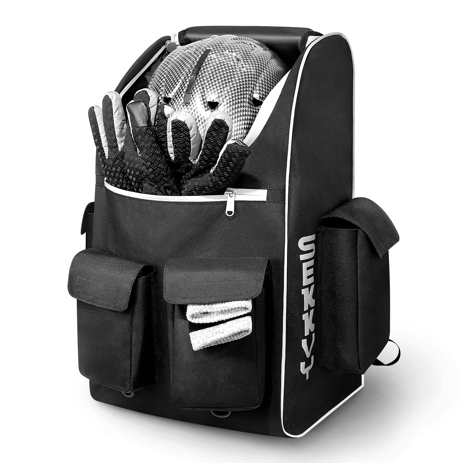 SEKKVY Ski Boot Bag, 55L Waterproof Ski Backpack and Snowboard Boots Travel Backpack for Skis