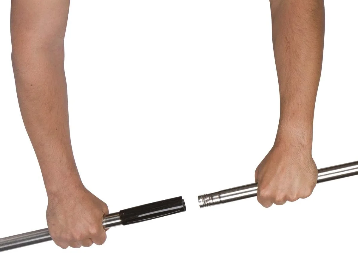 Tidy Tools Industrial Grade String Mop With Metal Handle and Jaw Clamp - Cotton Mop Head With Looped Ends