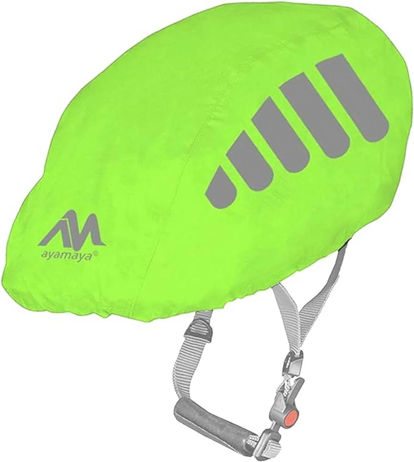 ayamaya Bike Helmet Cover with Reflective Strip, High Visibility Waterproof Cycling Bicycle Helmet Rain Cover Windproof Dustproof Breathable Road Bicycle Helmet Water Cover Ride Gear
