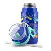Ride Stainless Steel Kids' 12oz Water Bottle Blue Cars - Ello