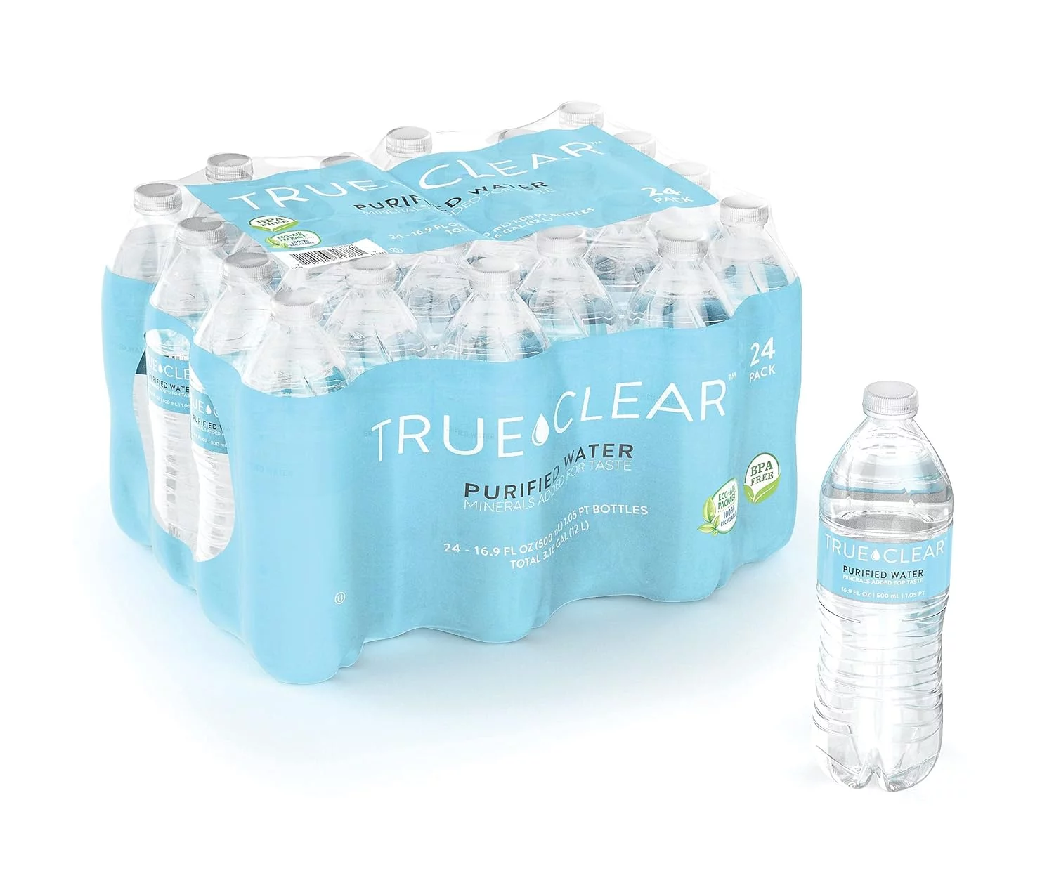 TC54594 Purified Bottled Water, 16.9 Fl. Oz. Bottles, 24/Carton (TC54594)