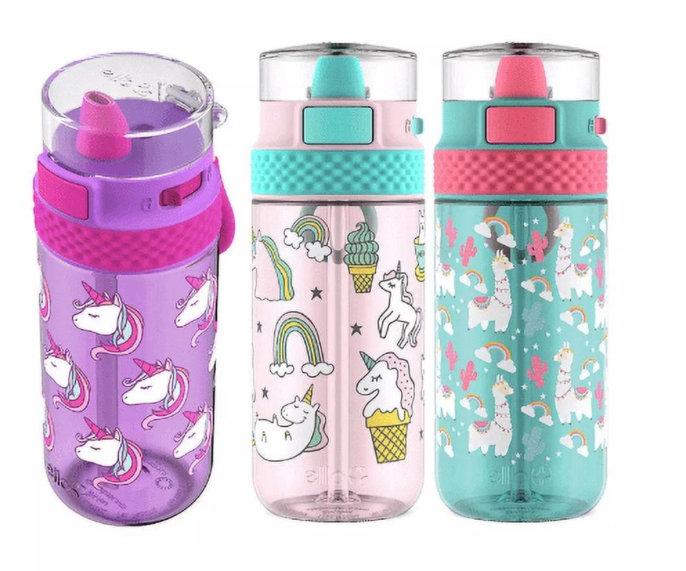 Ello Stratus 16oz Tritan Water Bottle, 3 Pack