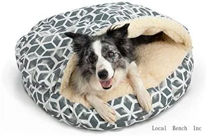 Luxury Cozy Cave Pet Bed, Wag Collection, Large - Celtic Sea Salt
