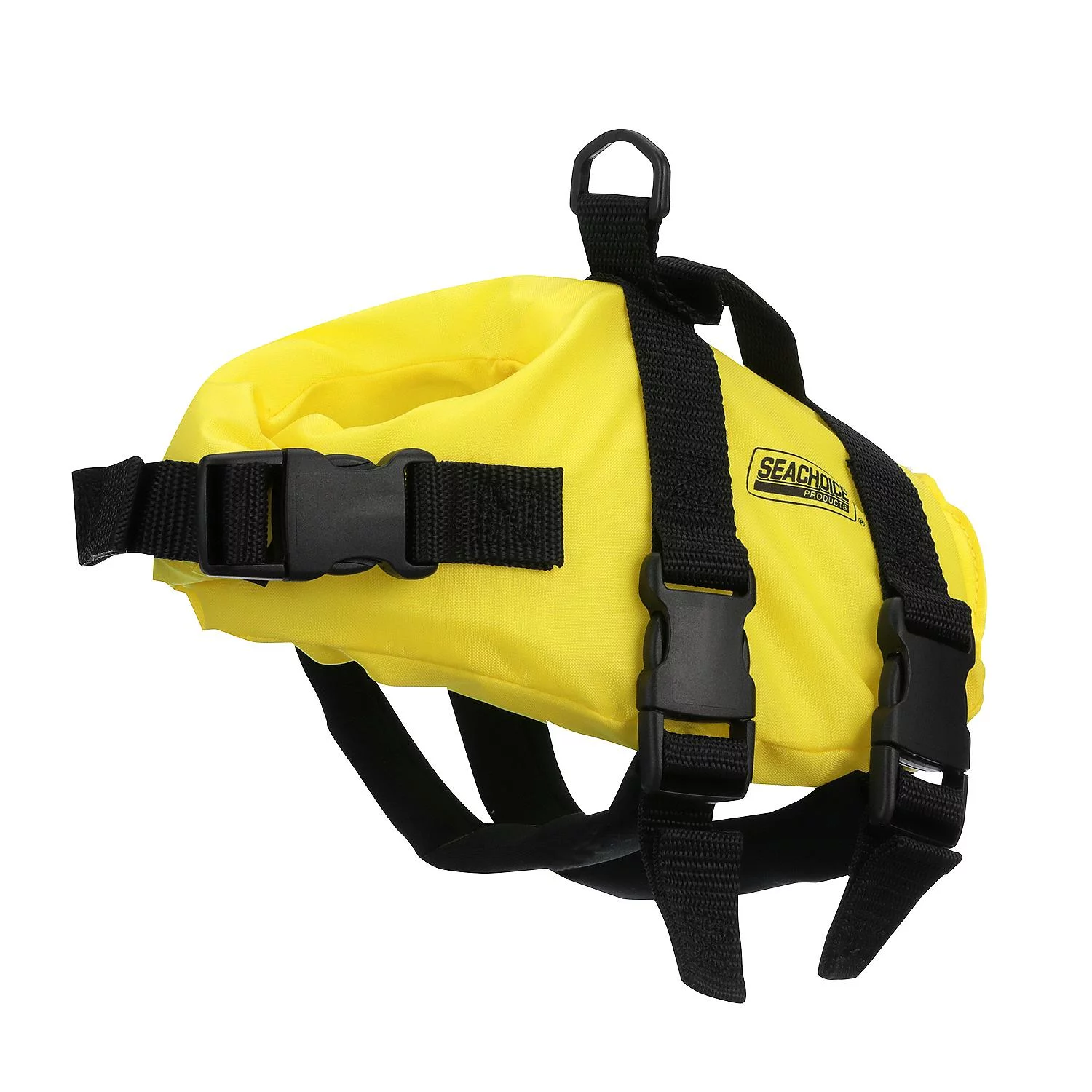 Seachoice Dog Life Vest, Adjustable Life Jacket For Dogs, w/ Grab Handle, Yellow, Size XXS, Up to 6 Lbs.
