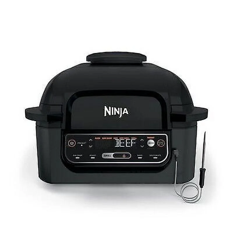 Open Box Ninja Foodi LG451 Smart 5-in-1 Indoor Grill with 4qt Air Fryer - Black