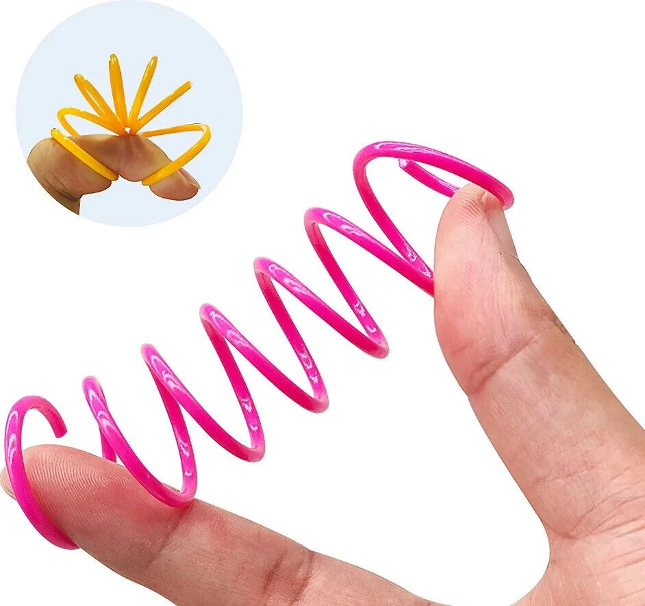 30 Packs Colorful Cat Spring Toys Plastic Springs Kittens  Pets Endless Fun