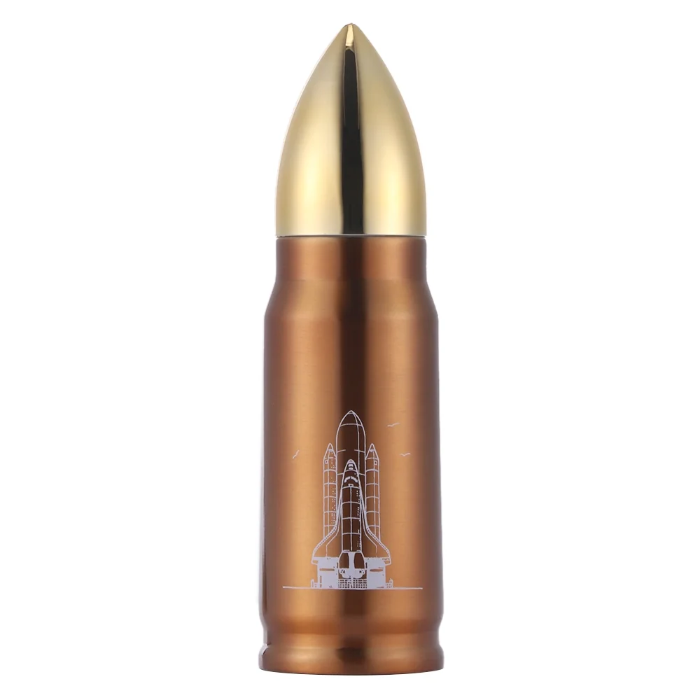 350/500ML Stainless bottle bullet rocket vacuum bottles Men heat cold insulation coffee Tea mug drinkware Insulated Thermo Cup