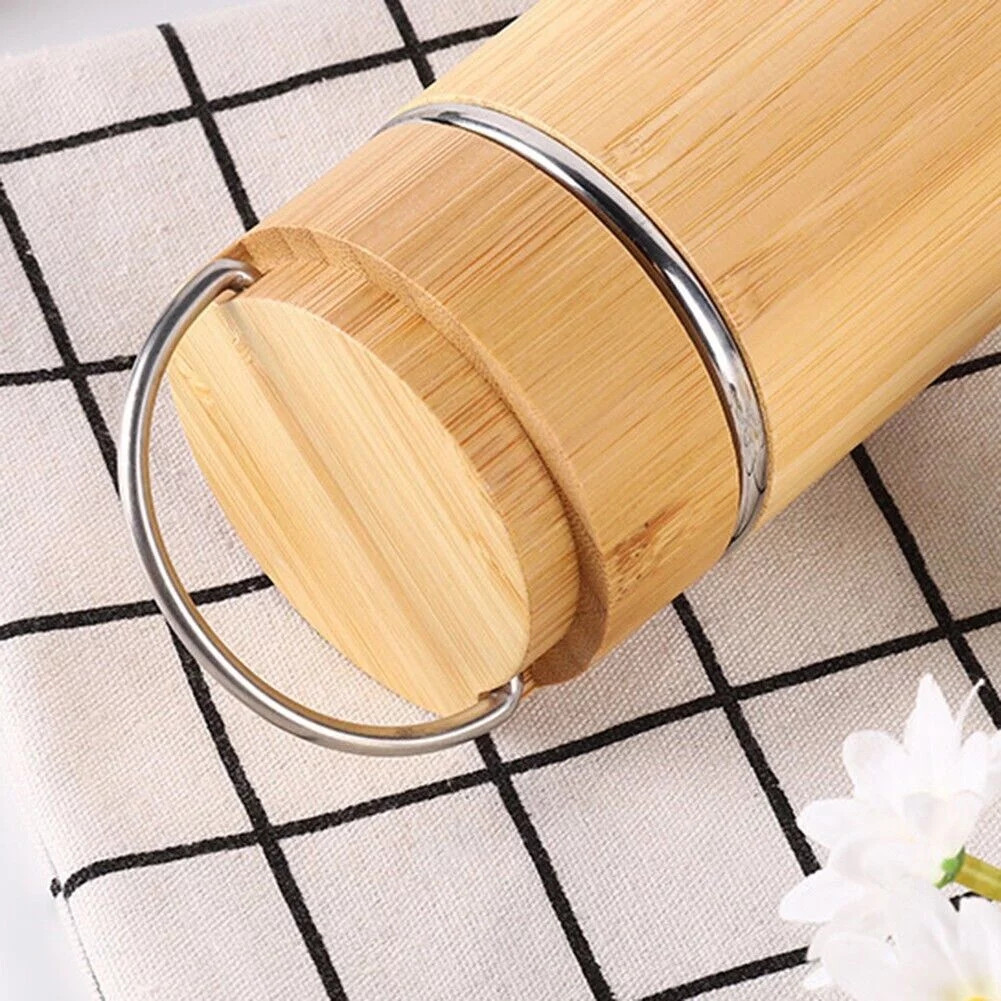 Yuri Water Bottle 1pcs Bamboo&Stainless Steel Leak Proof Non-Toxic High Quality