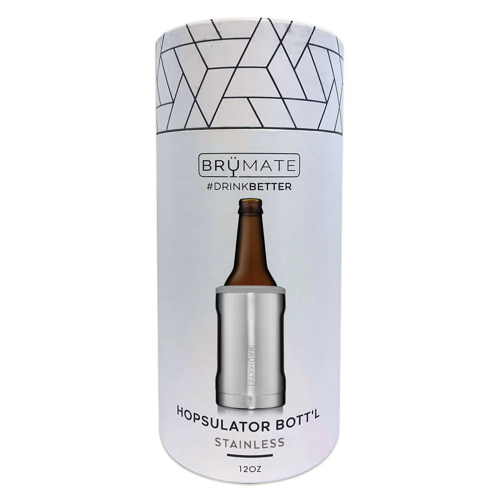 BruMate Hopsulator Bott'l 12 oz Bottle Stainless BPA Free Vacuum Insulated Bottle