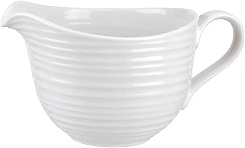 Portmeirion Sophie Conran Collection Portmeirion White 3.5 Pint Batter Jug - Dishwasher, Microwave, Freezer Safe and Oven Safe - Made in England