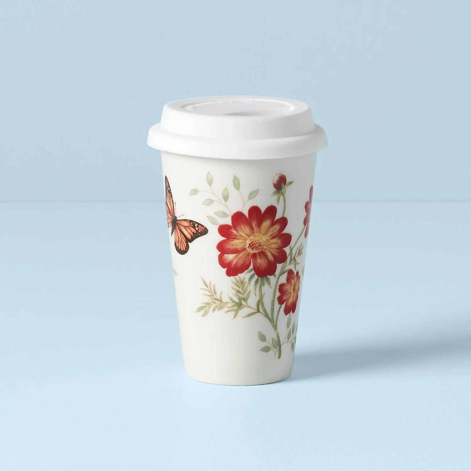 Lenox Double Wall Ceramic Thermal Travel Mug