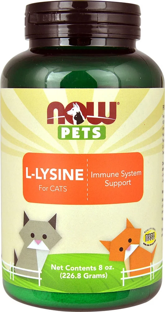 NOW Pets L-Lysine Powder For Cats -- 8 oz